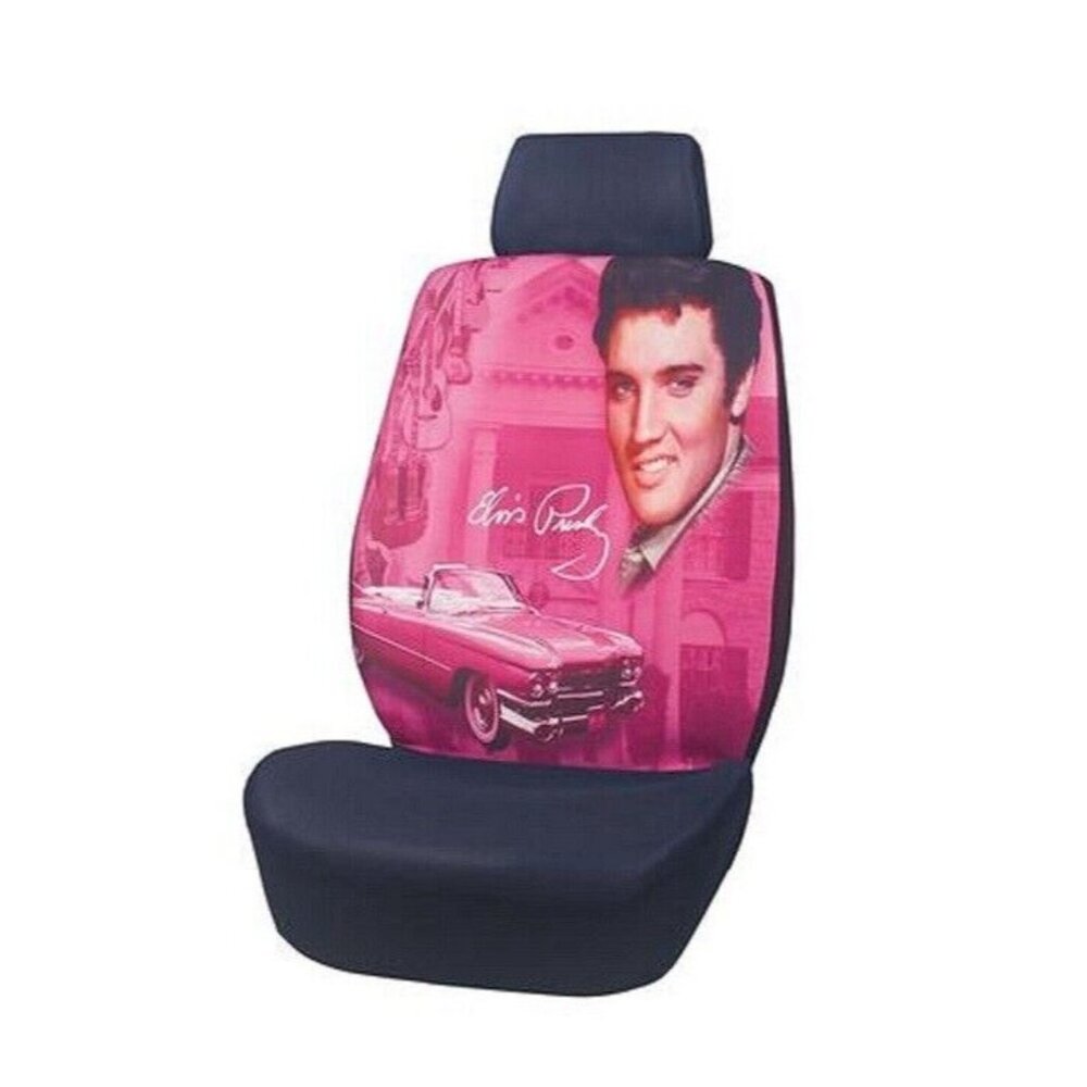 New Elvis Presley Pink Cadillac Car Seat Cover Graceland Guitar 1 pc Auto Decor